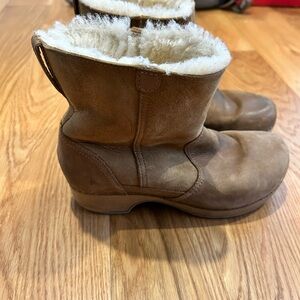 Dansko Brown Shearling Winter Boots